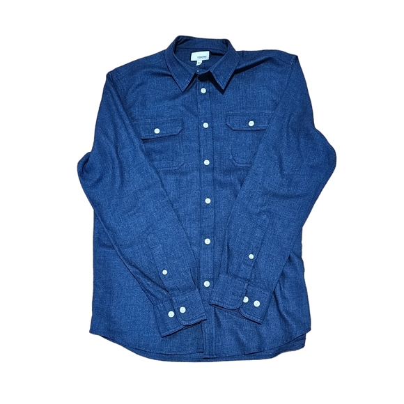 SONOMA Men's Blue Button-down Long Sleeve Shirt M - Picture 5 of 6